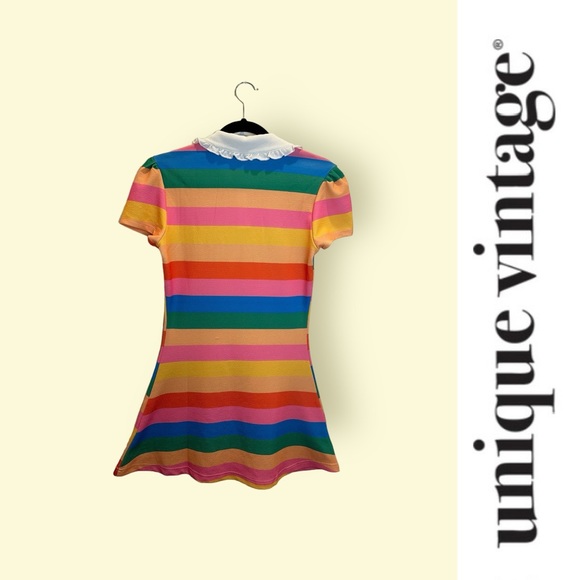 Unique Vintage Rainbow Dress, Size 4, MSRP $68 - Picture 6 of 9